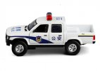 White 1:32 Kids Police Diecast Toyota Hilux Pickup Truck Toy