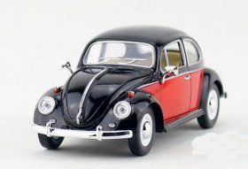 Red / Blue / Black 1:24 Scale Diecast VW Beetle Model