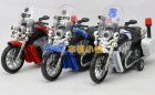 Pull-Back Function Kids Red /Blue /White Die-cast Motorcycle Toy