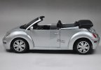 Silver 1:18 Scale AUTOart Diecast VW New Beetle Model