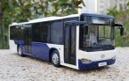 1:42 Scale Blue-White Diecast Higer City Bus Model