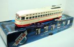 White-Red 1:50 Scale Corgi Die-Cast Tram Model