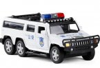 Kids 1:32 Scale Black / White Diecast Hummer H2 Toy