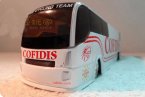 1:50 Scale White TOUR DE FRANCE Bus Model