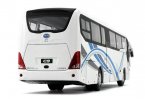 White 1:36 Scale Diecast BYD C9 Pure Electric Bus Model