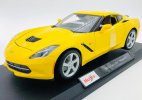 1:18 Red / Yellow MaiSto Diecast 2014 Chevrolet Corvette Model