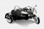 MaiSto 1:18 Black/ White Diecast Harley-Davidson Sidecar