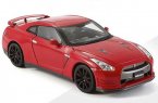 1:24 Black / White / Red Diecast Nissan GT-R Model