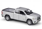 1:27 Silver /Wine Red Diecast Dodge Ram 1500 Pickup Truck Model