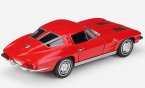 Red / Blue 1:24 Welly Diecast 1963 Chevrolet Corvette Model