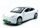 Purple / White / Blue / Black 1:32 Diecast Tesla Model 3 Toy