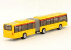 Kids Yellow / Blue Diecast Articulated Bus Toy