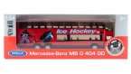 Red Diecast Mercedes Benz MB O 404 DD Double Decker Bus Toy