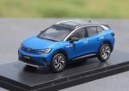 1:43 Blue / Gray / Red Diecast 2021 VW ID.4 CROZZ SUV Model