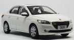 White / Gray 1:18 Scale Diecast Peugeot 301 Model