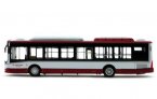 White-Red 1:64 Scale NO.9 Die-Cast BeiJing Bus Model