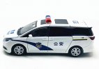 White Kids 1:32 Scale Police Diecast Buick GL8 Avenir MPV Toy