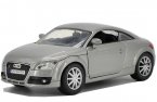 Silver / Blue 1:24 Scale MotorMax Diecast Audi TT Coupe