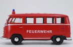 1:24 Scale Red Welly Diecast VW T1 Bus Model