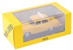 1:43 Scale Yellow Diecast 1956 Volga GAZ M-21 Taxi Model