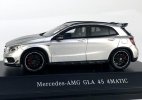 1:43 Silver Diecast 2017 Mercedes Benz GLA 45 4MATIC AMG Model