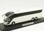 White / Blue Diecast Marcopolo G8 Paradiso 1200 Coach Bus Model