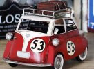 1:10 Scale Yellow / Red Retro Tinplate 1955 BMW Isetta Model