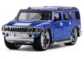 1:32 Scale Blue Bburago Diecast Hummer H2 Model