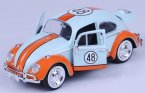 1:24 Blue NO.48 Motormax Diecast 1966 Volkswagen Beetle Model