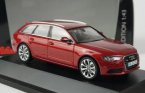 Red 1:43 Scale SCHUCO Diecast 2012 Audi A6 Avant Model