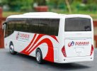 1:43 Scale White DURABUS Diecast Zhongtong Coach Bus Model