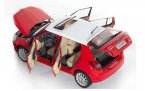 Blue / Red / Orange 1:18 Scale Diecast Skoda Fabia Model