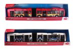 Large Scale Red /White City Express Plastic Articulated Bus Toy