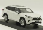 White /Black /Deep Blue /Silver Diecast Toyota Highlander Model