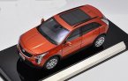 1:18 Scale White / Orange Diecast Cadillac XT4 SUV Model