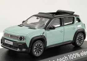Green 1:43 Scale NOREV Diecast 2026 Renault 4 e-tech SUV Model