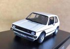 White 1:43 Scale Diecast 1976 VW Golf GTI Model