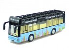 Yellow / White / Red / Blue Kids Die-Cast Double Decker Bus Toy