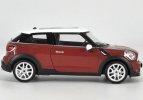 1:24 Welly Blue / Red / Brown Diecast Mini Cooper Paceman Model