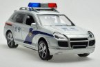 Kids White 1:32 Scale Police Diecast Porsche Cayenne Toy