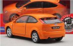 Orange 1:36 Scale Kids Welly Diecast Ford FOCUS ST Toy