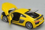 1:18 Scale Yellow / Gray Diecast Audi R8 V10 Plus Model