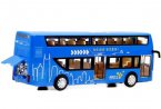 Red / Blue / Green 1:48 Scale Kid Diecast Double Decker Bus Toy