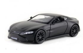 Kids 1:36 Scale Matte Black Diecast Aston Matin Vantage Car Toy