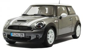 1:18 Scale Gray Diecast Mini Cooper R56 Model