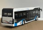 White-Black 1:32 Scale Diecast Shudu CDK6126EV6 City Bus Model