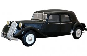 1:24 Scale Black Assembly Plastics Citroen 15CV Model