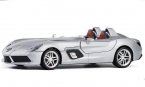 1:24 Scale Silver Diecast Mercedes Benz SLR Stirling Moss Model