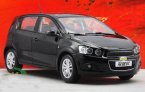 Black / Red 1:18 Scale Diecast Chevrolet Aveo Model