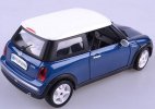 Red / Blue 1:24 Scale Bburago Diecast Mini Cooper Model